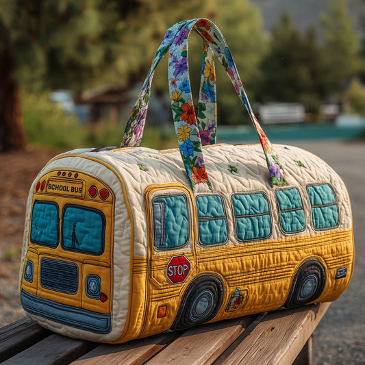 School Bus Quilted Duffle Bag GFTOHD10999