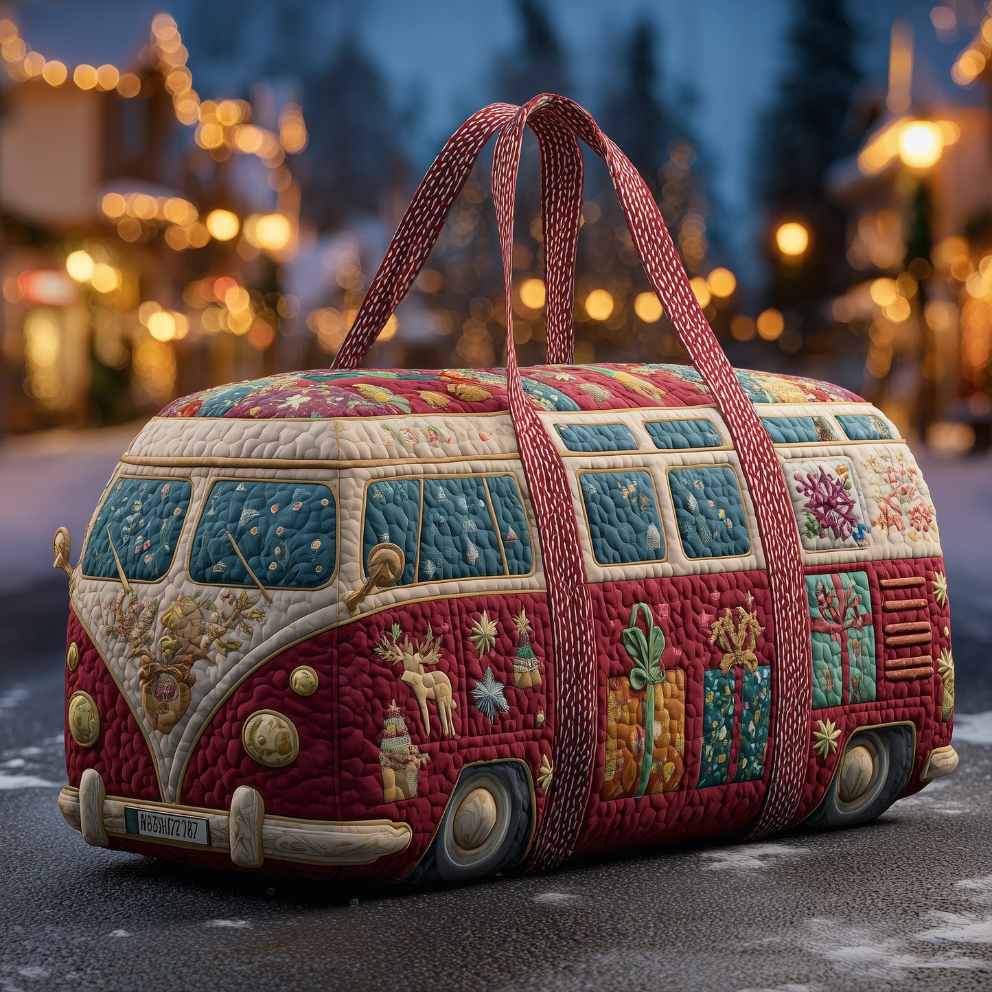 Christmas Van Quilted Duffle Bag GFTOHD11029