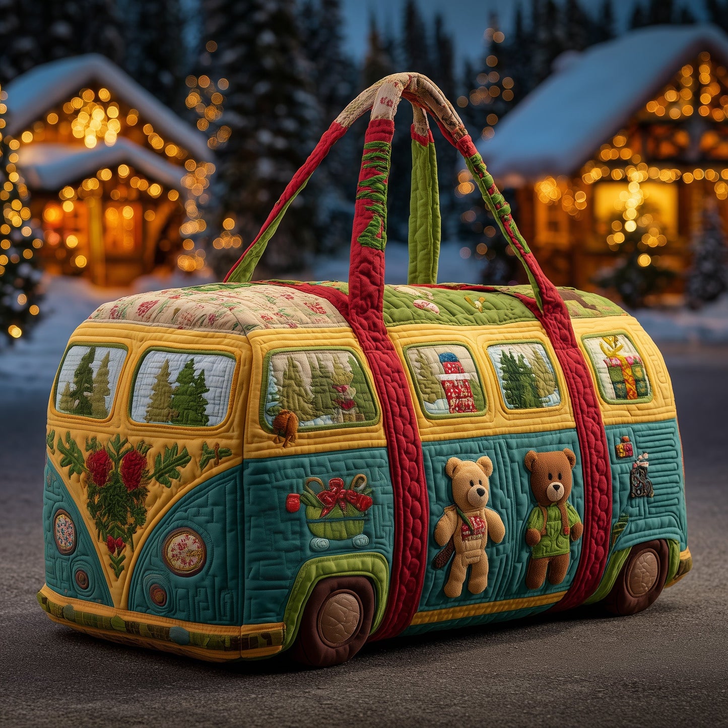 Elf Workshop Van Quilted Duffle Bag GFTOHD11038