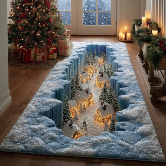 Snow Village Runner Rug GFTOHD11041