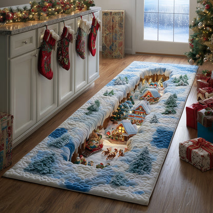 Snow Village Runner Rug GFTOHD11043