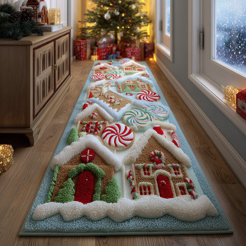 Snow Village Runner Rug GFTOHD11045