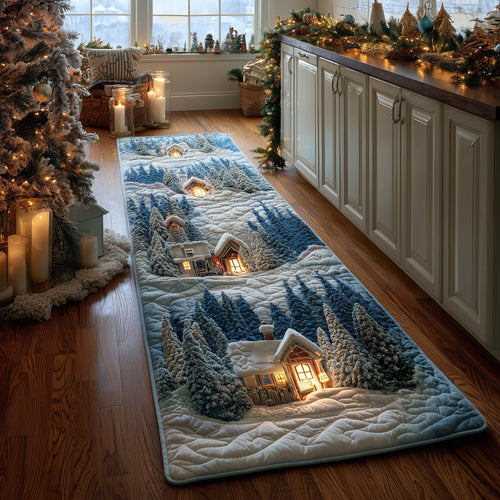 Snow Village Runner Rug GFTOHD11046