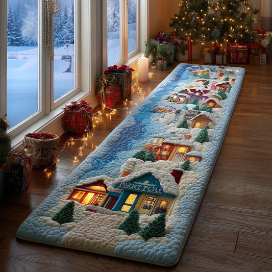 Snow Village Runner Rug GFTOHD11049