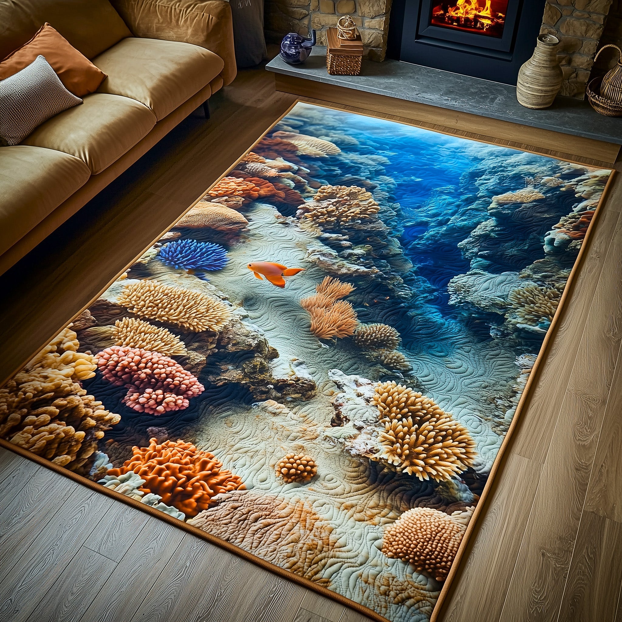 Patchique Rugs Ocean Coral Area Rug GFTOHD11075 – Patchique Store