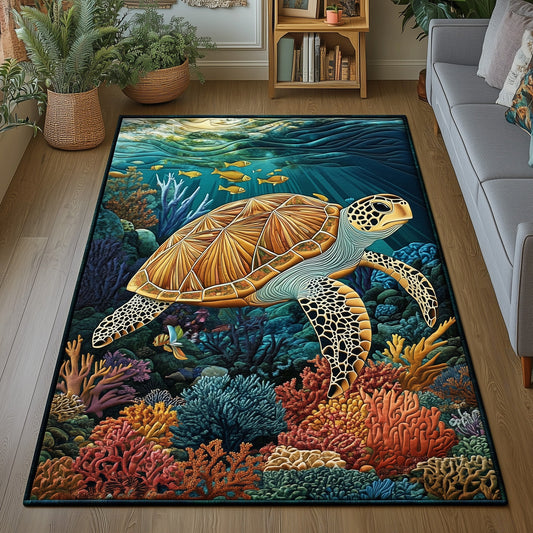 Ocean Coral Area Rug GFTOHD11082