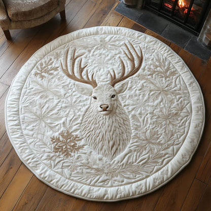 Enchanted Deer Quilted Round Mat GFTOHD11136