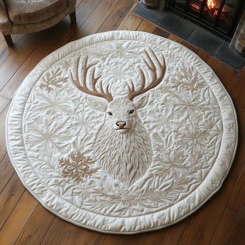 Enchanted Deer Quilted Round Mat GFTOHD11136