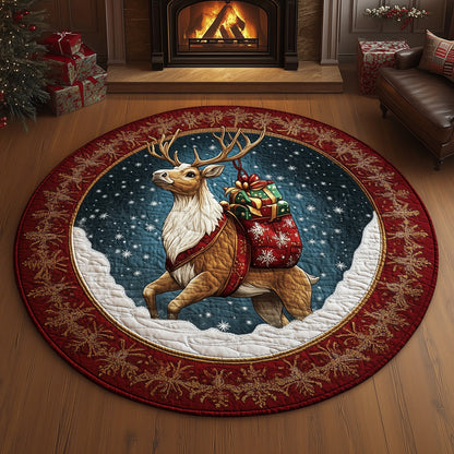 Winter Deer Quilted Round Mat GFTOHD11139
