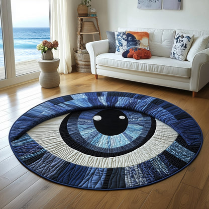 Deep Dream Eyes Quilted Round Mat GFTOHD11153
