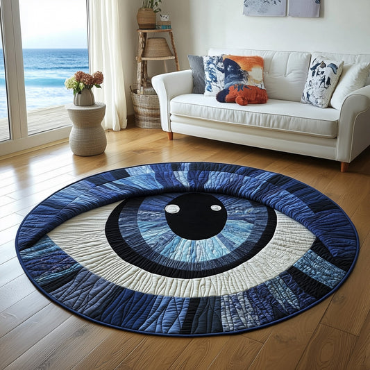 Deep Dream Eyes Quilted Round Mat GFTOHD11153