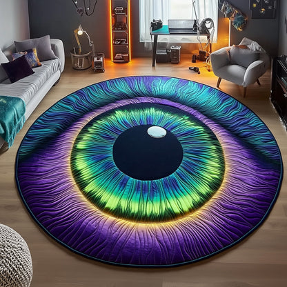 Cosmic Wanderer Eyes Quilted Round Mat GFTOHD11161