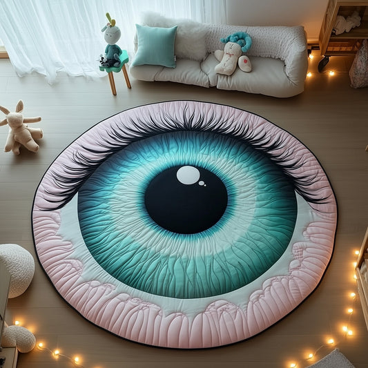 Mystical Eye Vortex Quilted Round Mat GFTOHD11163