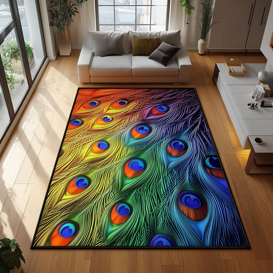 Elegant Peacock Area Rug GFTOHD11166