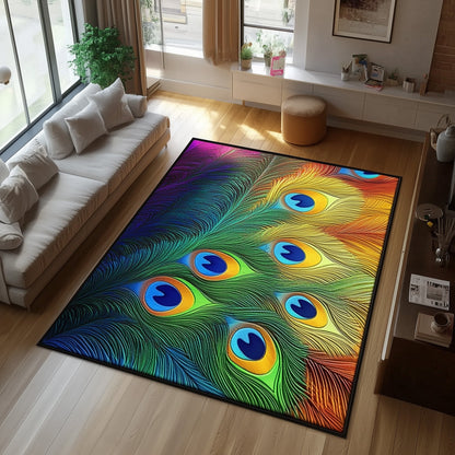 Elegant Peacock Area Rug GFTOHD11167