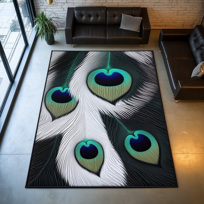 Elegant Peacock Area Rug GFTOHD11171