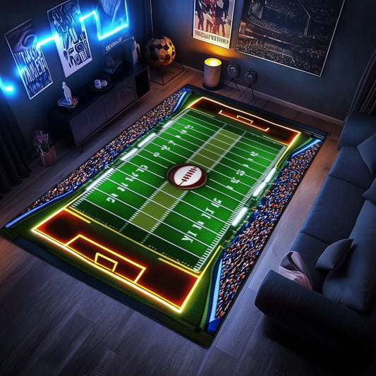 American Football Stadium Area Rug GFTOHD11172