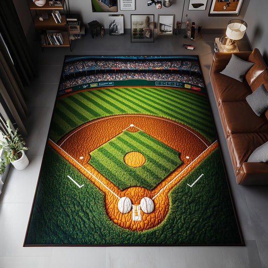 Baseball Field Area Rug GFTOHD11175