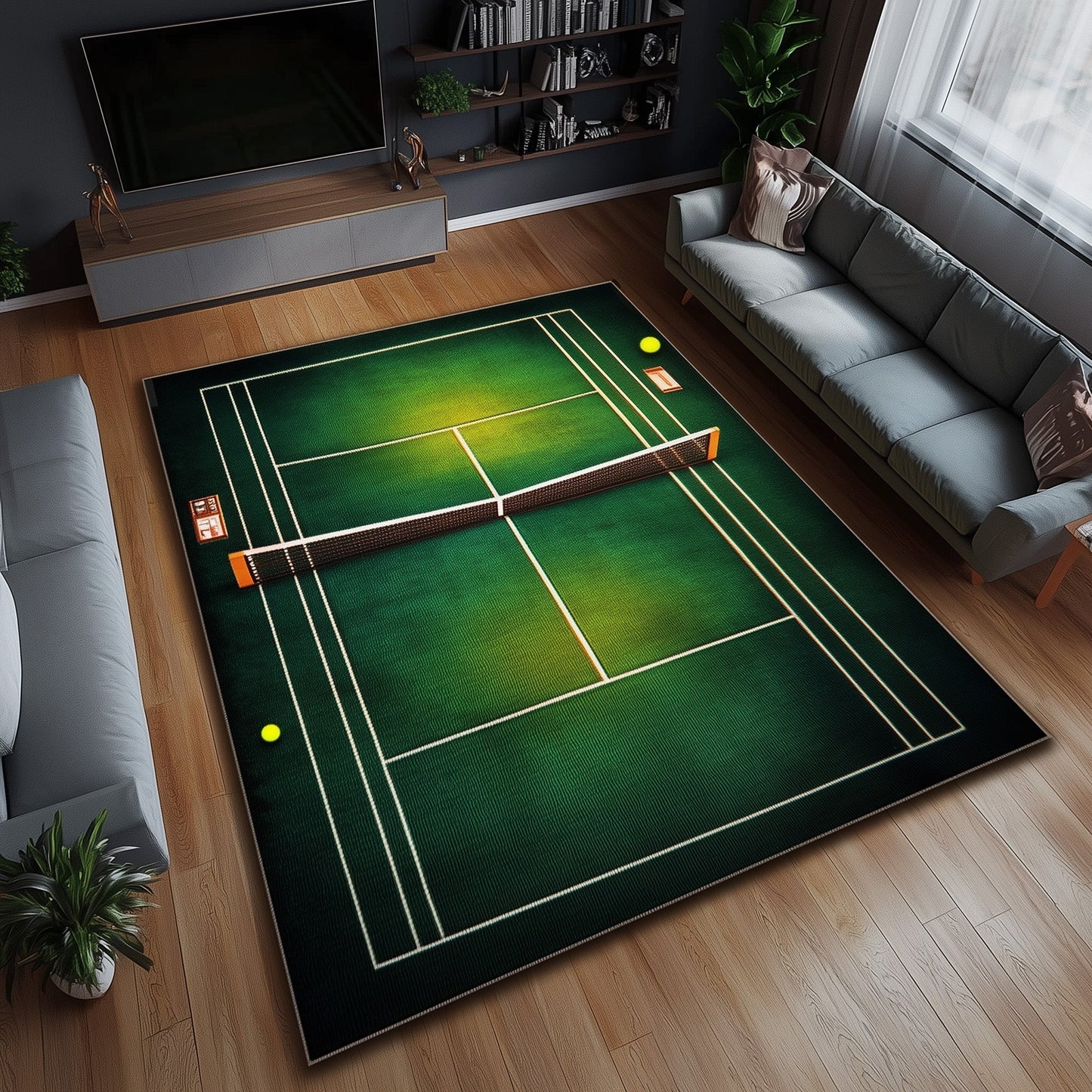 Tennis Court Area Rug GFTOHD11179