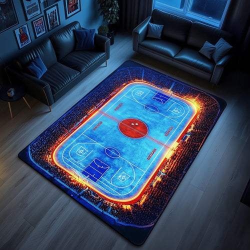 Ice Hockey Rink Area Rug GFTOHD11180