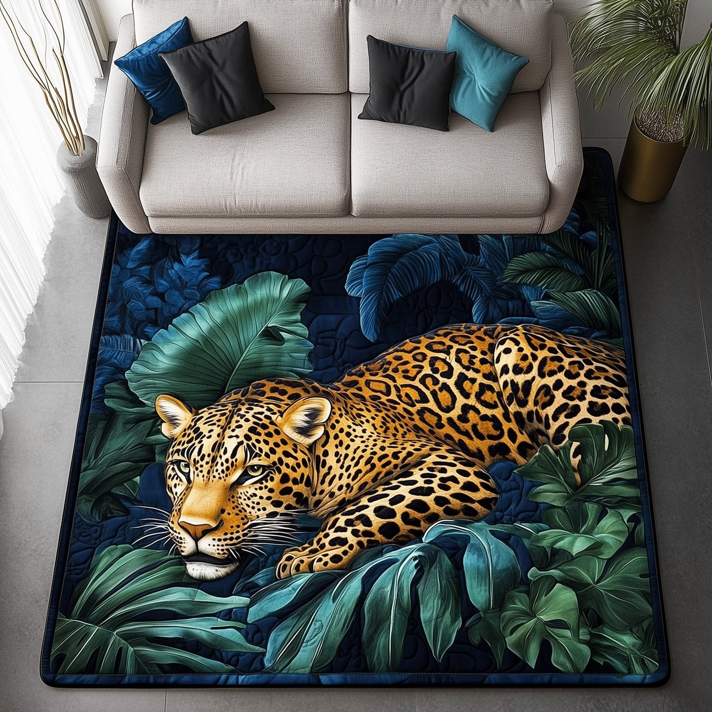 Majestic Leopard Area Rug GFTOHD11188