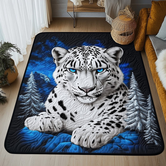Majestic White Leopard Area Rug GFTOHD11189
