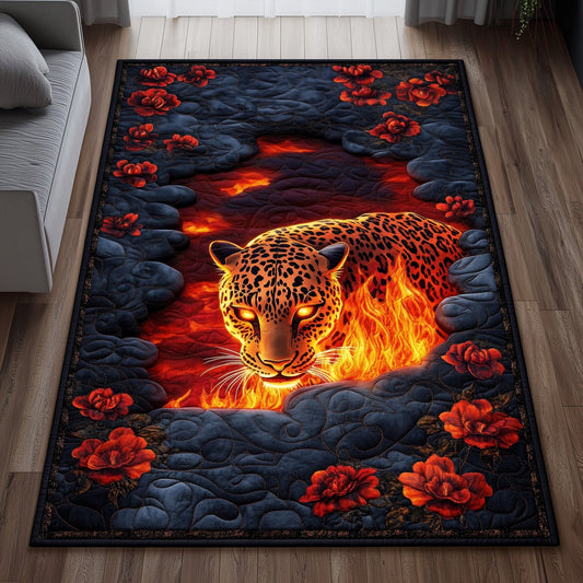 Inferno Leopard Area Rug GFTOHD11194