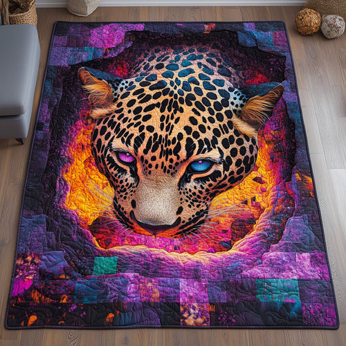 Neon Leopard Area Rug GFTOHD11196