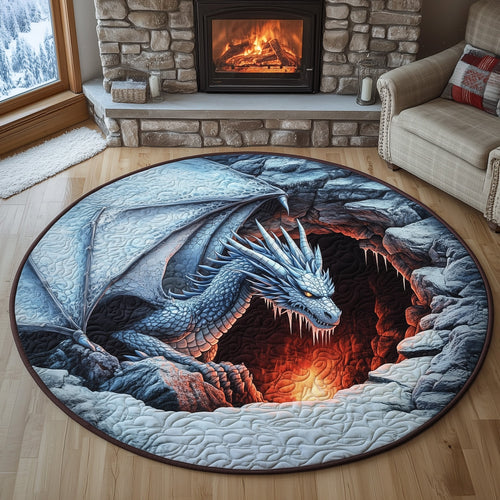 Majestic Dragon Quilted Round Mat GFTOHD11214