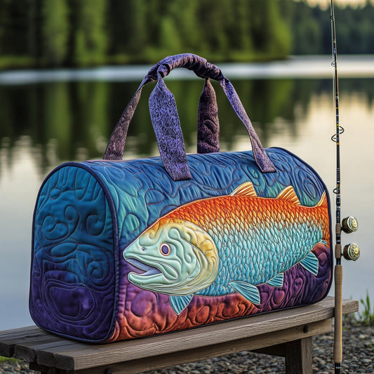 Fishing Moment Quilted Duffle Bag GFTOHD11221