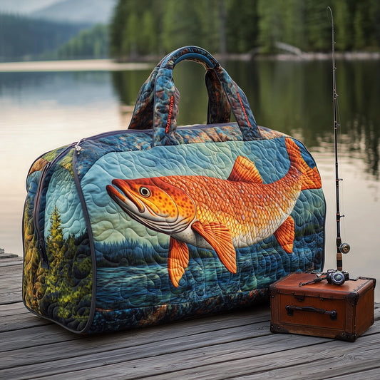 Fishing Moment Quilted Duffle Bag GFTOHD11223
