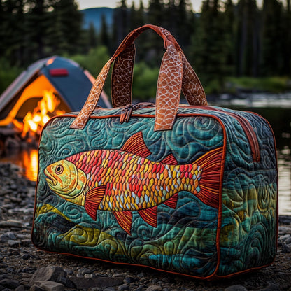 Fishing Moment Quilted Duffle Bag GFTOHD11224
