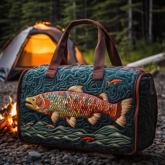 Fishing Moment Quilted Duffle Bag GFTOHD11226