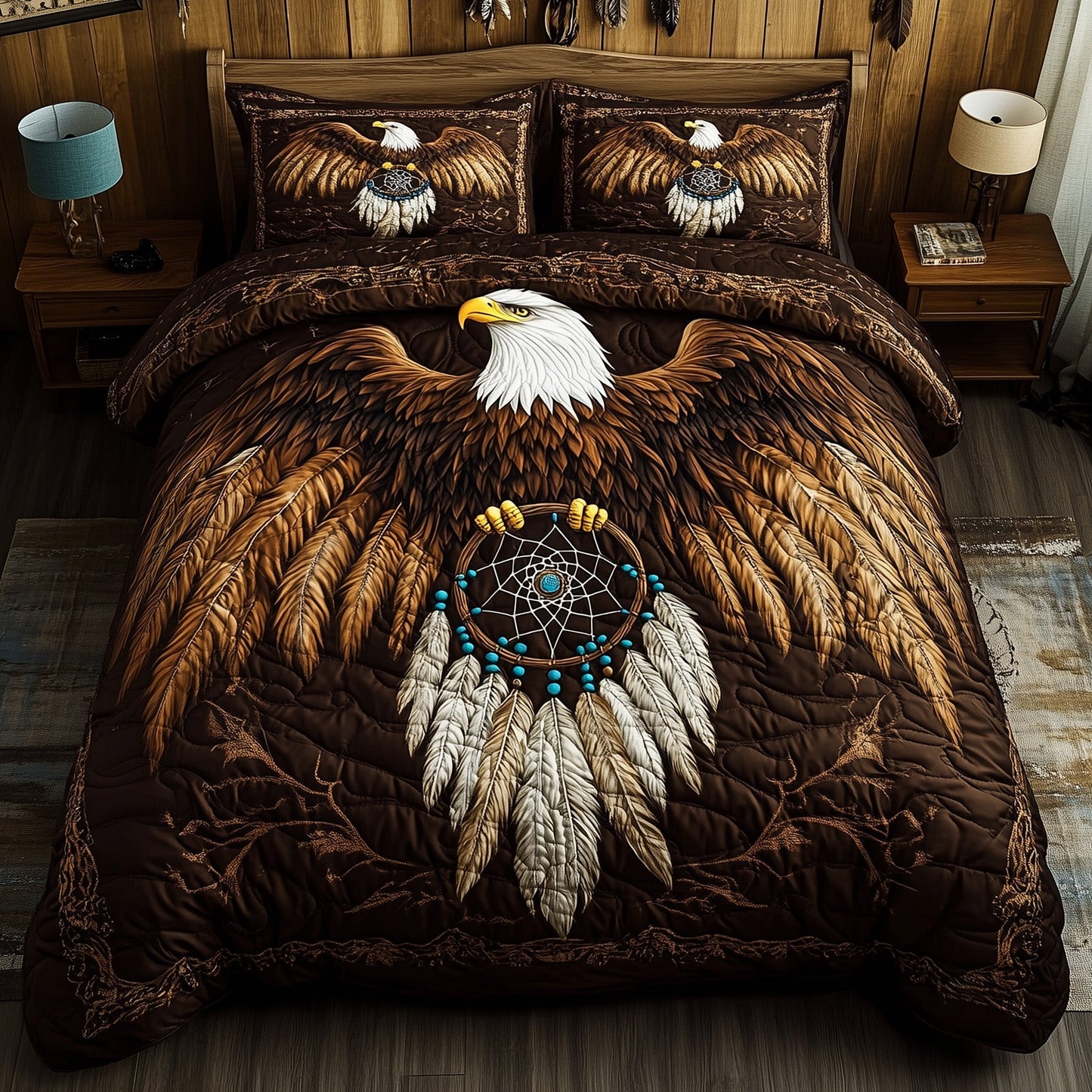 Majestic Native Eagle Duvet Cover Set GFTOHD11231