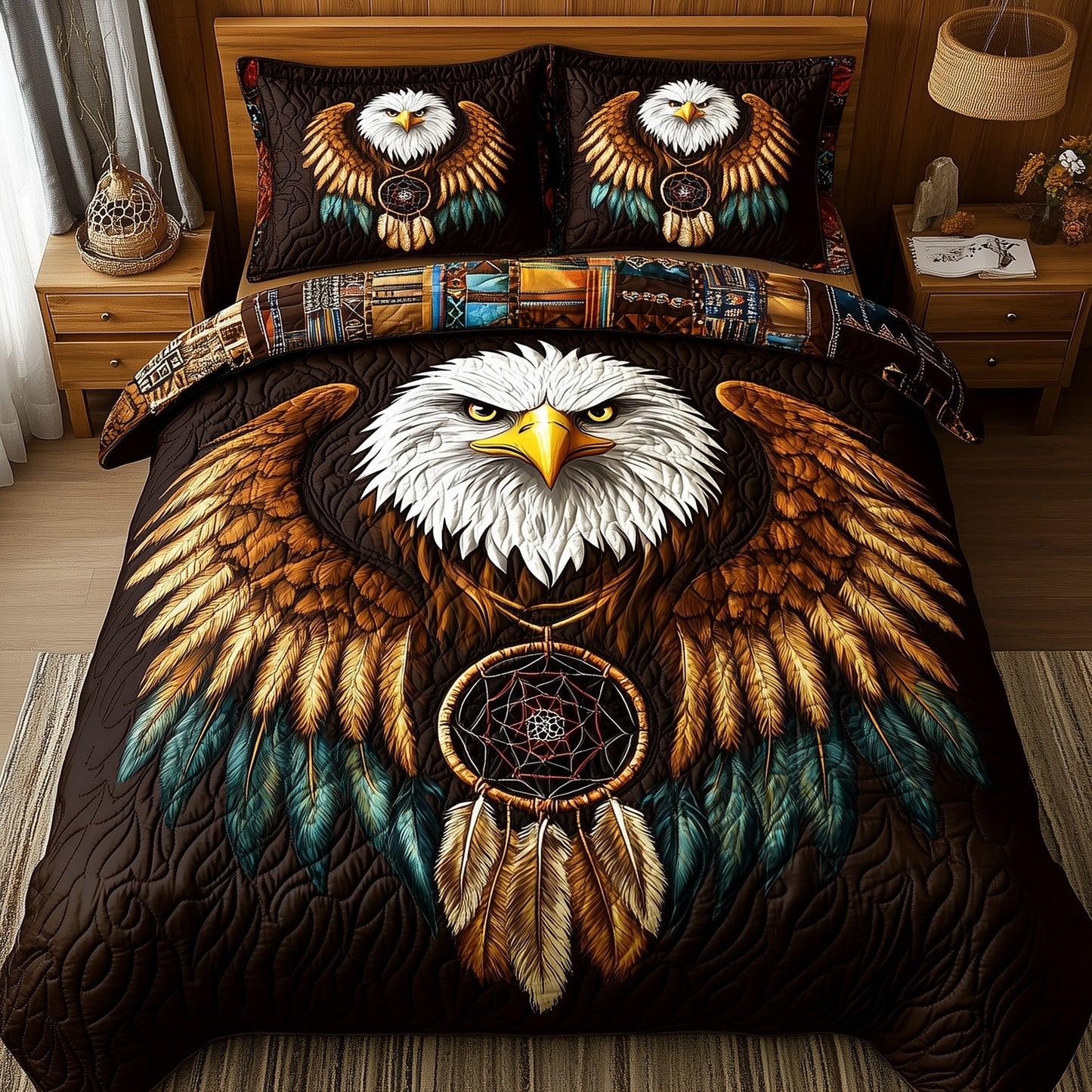 Majestic Native Eagle Duvet Cover Set GFTOHD11232