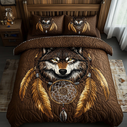 Majestic Native Wolf Duvet Cover Set GFTOHD11234