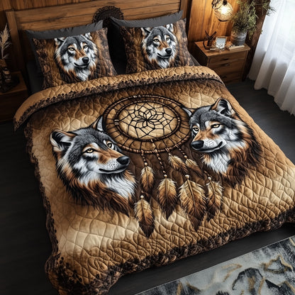 Majestic Native Wolf Duvet Cover Set GFTOHD11235