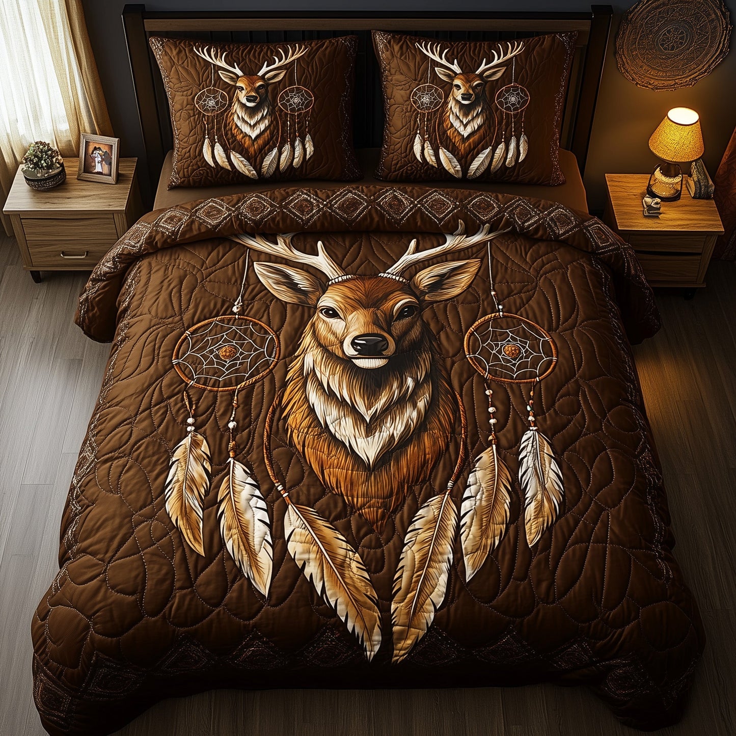 Native American Deer Duvet Cover Set GFTOHD11239