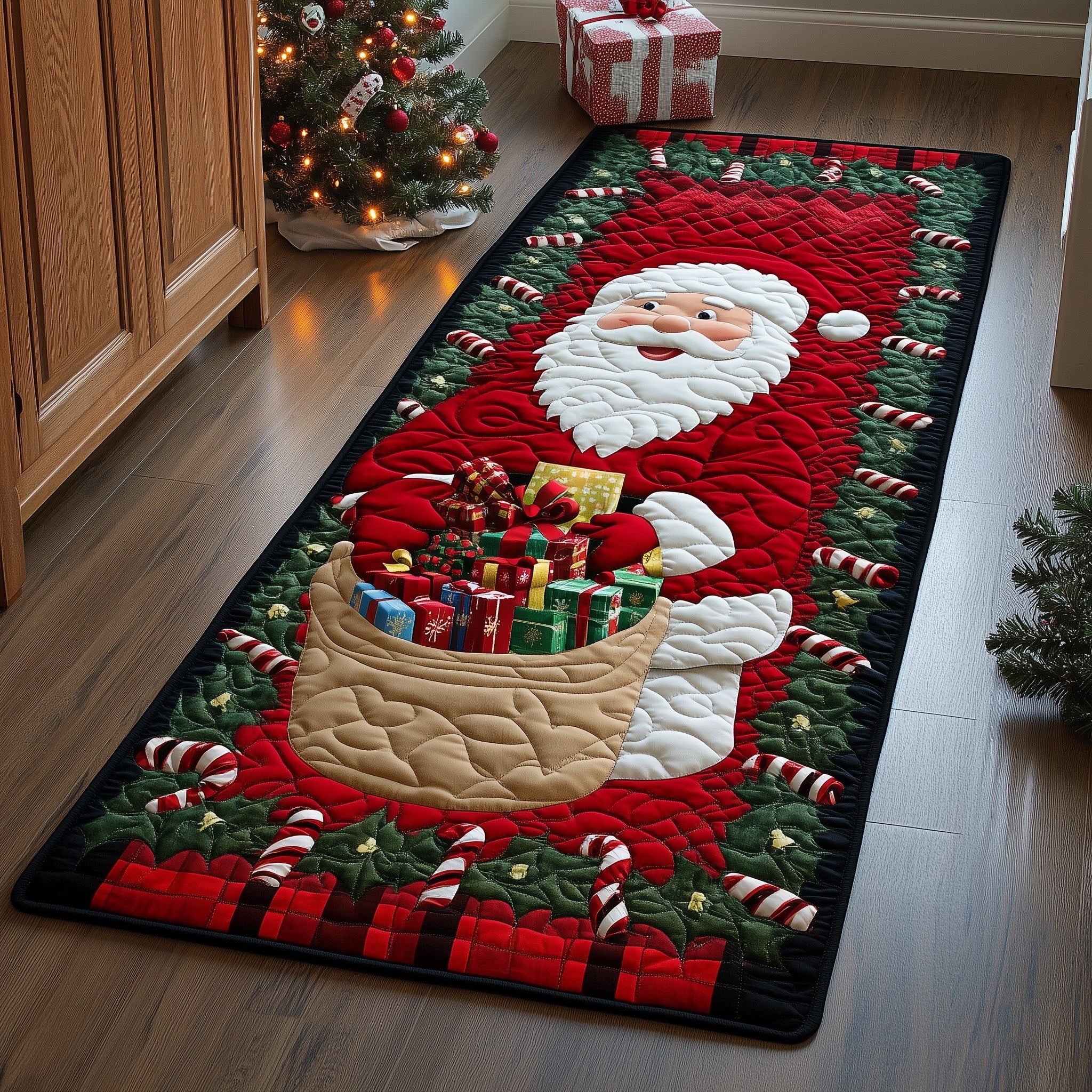 Christmas Santa Runner Rug GFTOHD11258 – Patchique Store