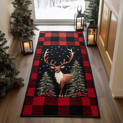 Christmas Deer Friend Runner Rug GFTOHD11262