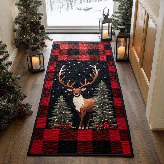 Christmas Deer Friend Runner Rug GFTOHD11262