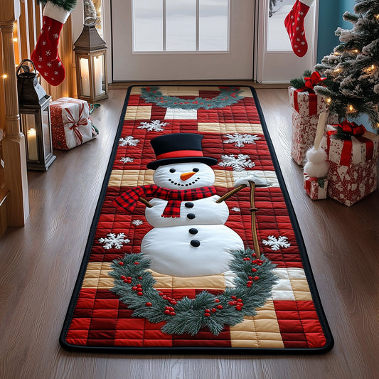 Christmas Snowman Runner Rug GFTOHD11264