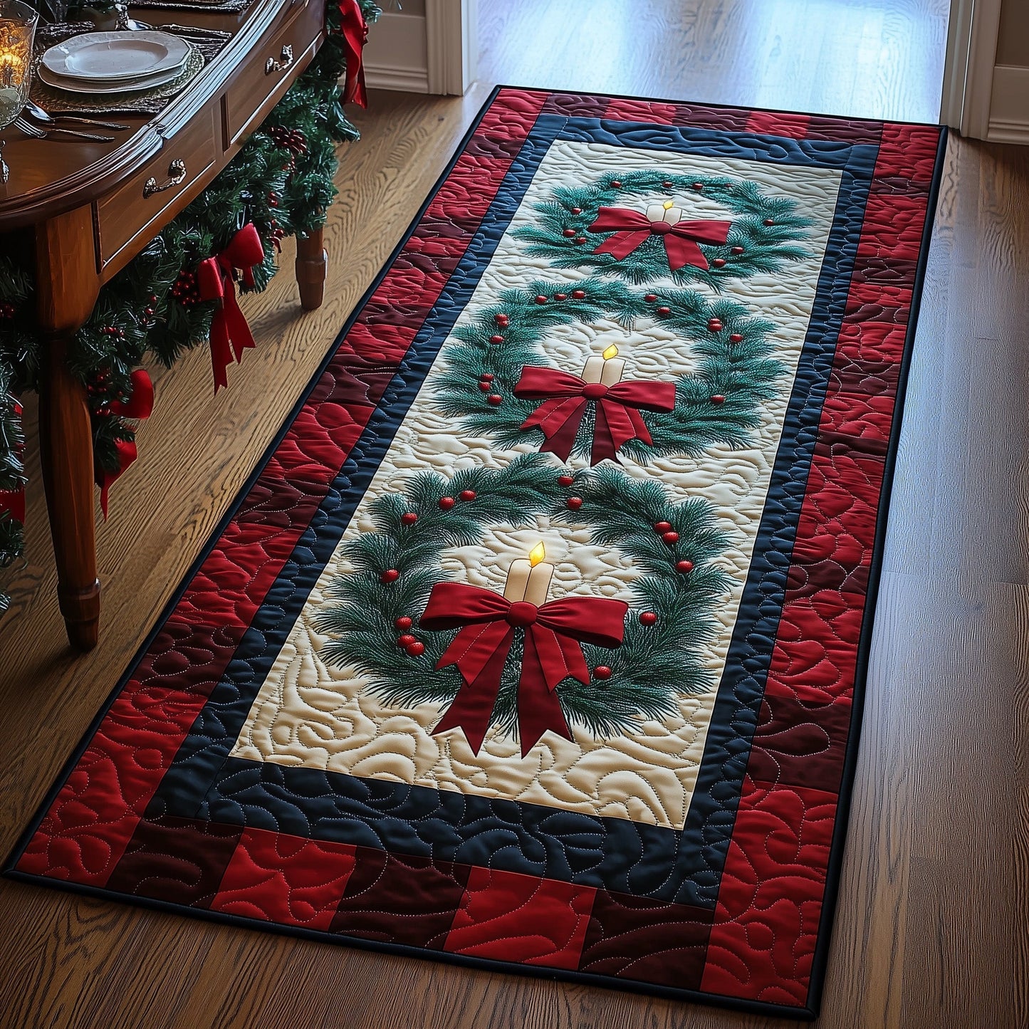Christmas Charm Runner Rug GFTOHD11265