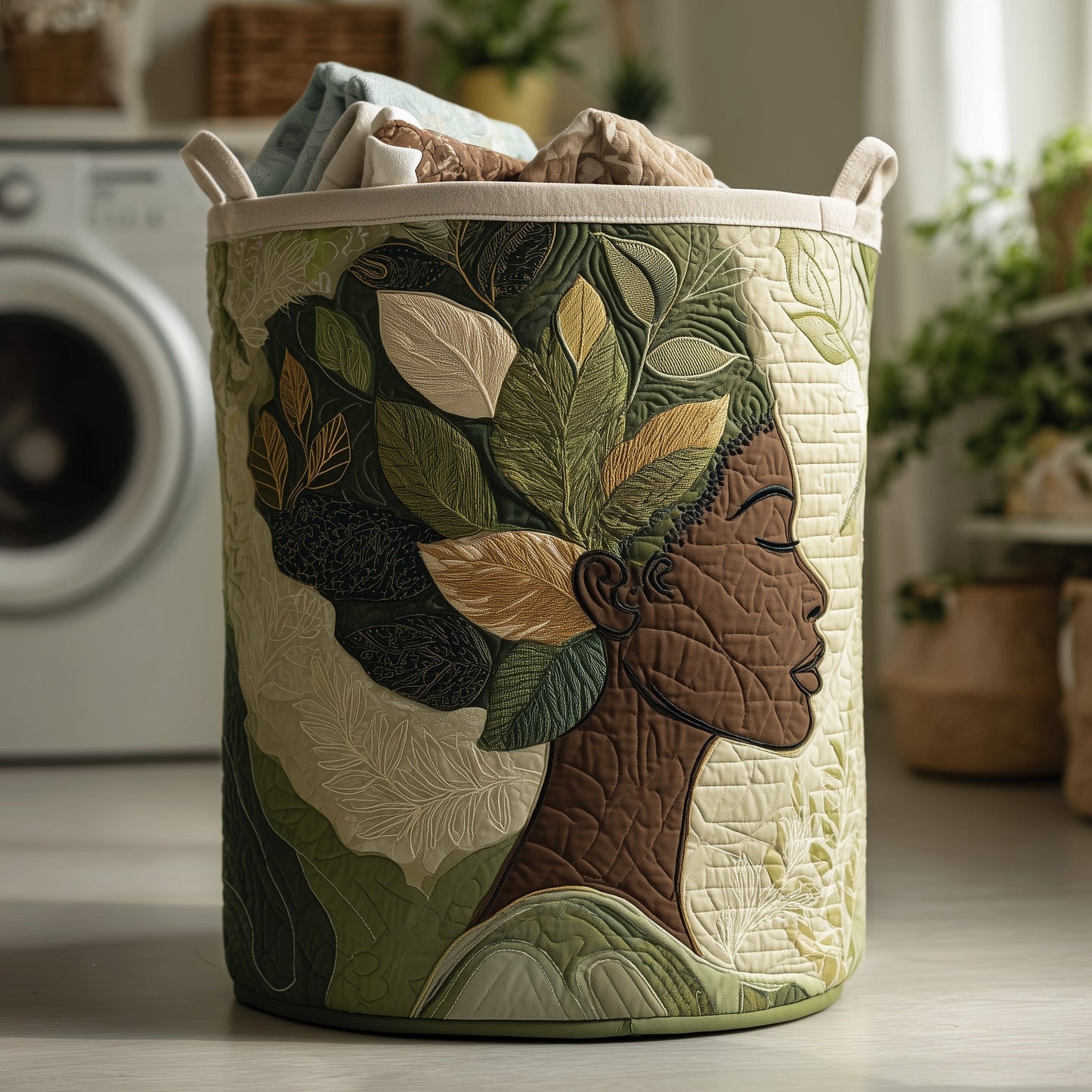 Golden Queens Quilted Laundry Basket GFTOHD11276