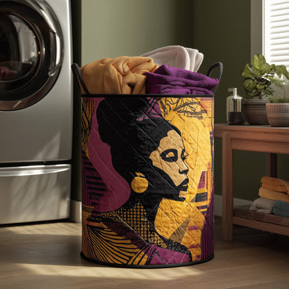 Golden Queens Quilted Laundry Basket GFTOHD11279