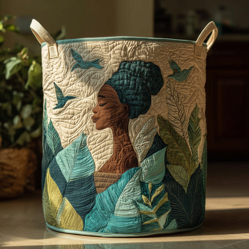 Golden Queens Quilted Laundry Basket GFTOHD11280