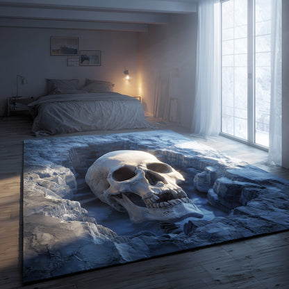 Frozen Skull Area Rug GFTOHD11305