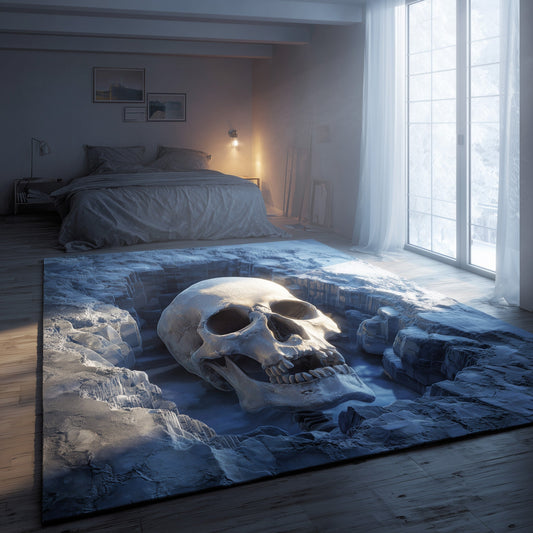 Frozen Skull Area Rug GFTOHD11305