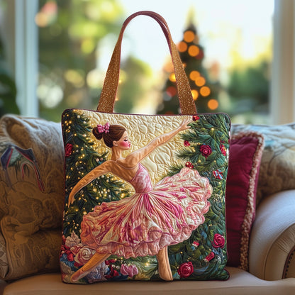 Elegant Ballerina Quilted Tote Bag GFTOHD11316