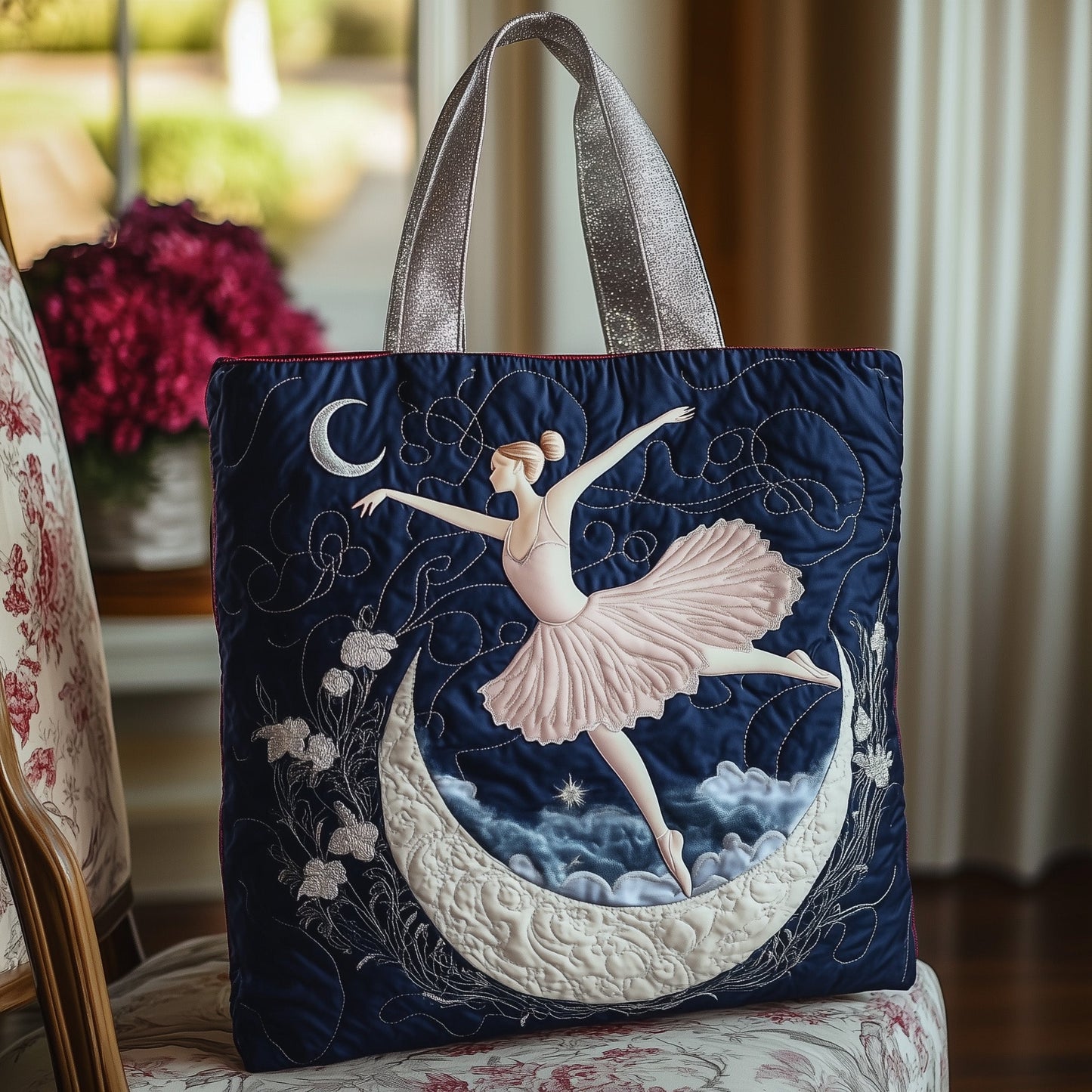 Elegant Ballerina Quilted Tote Bag GFTOHD11317